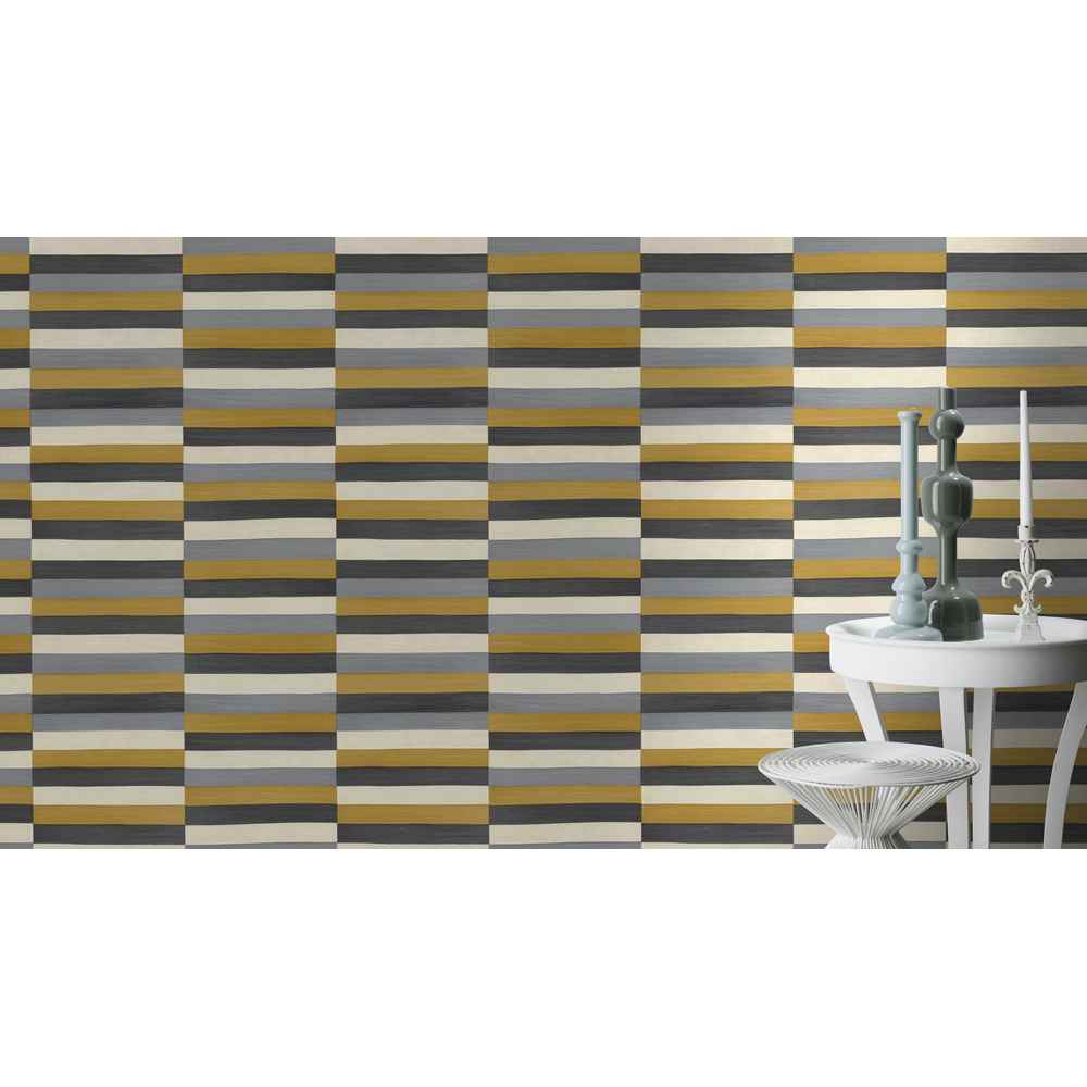 Rasch Club Vlies Tapete 418729 Aalleder Fischleder Tierhaut gelb creme grau
