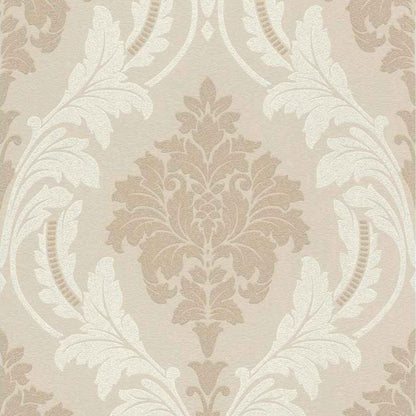 Rasch Glam Vlies Tapete 541618 Ornament weiß beige Glitzer