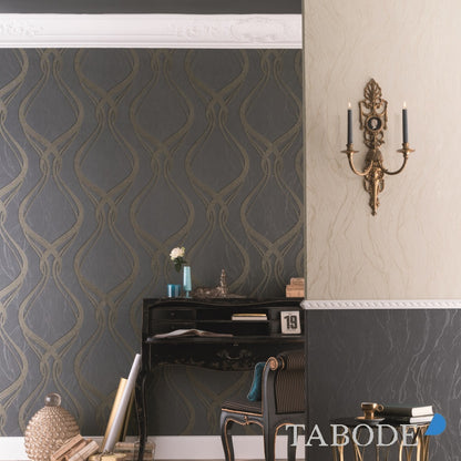 Marburg Opulence Classic Vlies Tapete 58201 Struktur anthrazit grau silber
