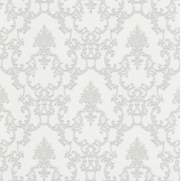 Erismann Palais Royal Vlies Tapete 6376-01 Barock weiß grau