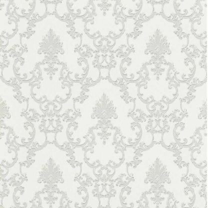 Erismann Palais Royal Vlies Tapete 6376-01 Barock weiß grau
