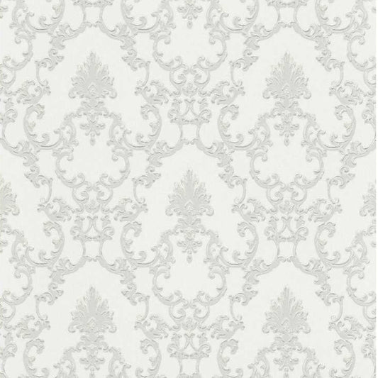Erismann Palais Royal Vlies Tapete 6376-01 Barock weiß grau