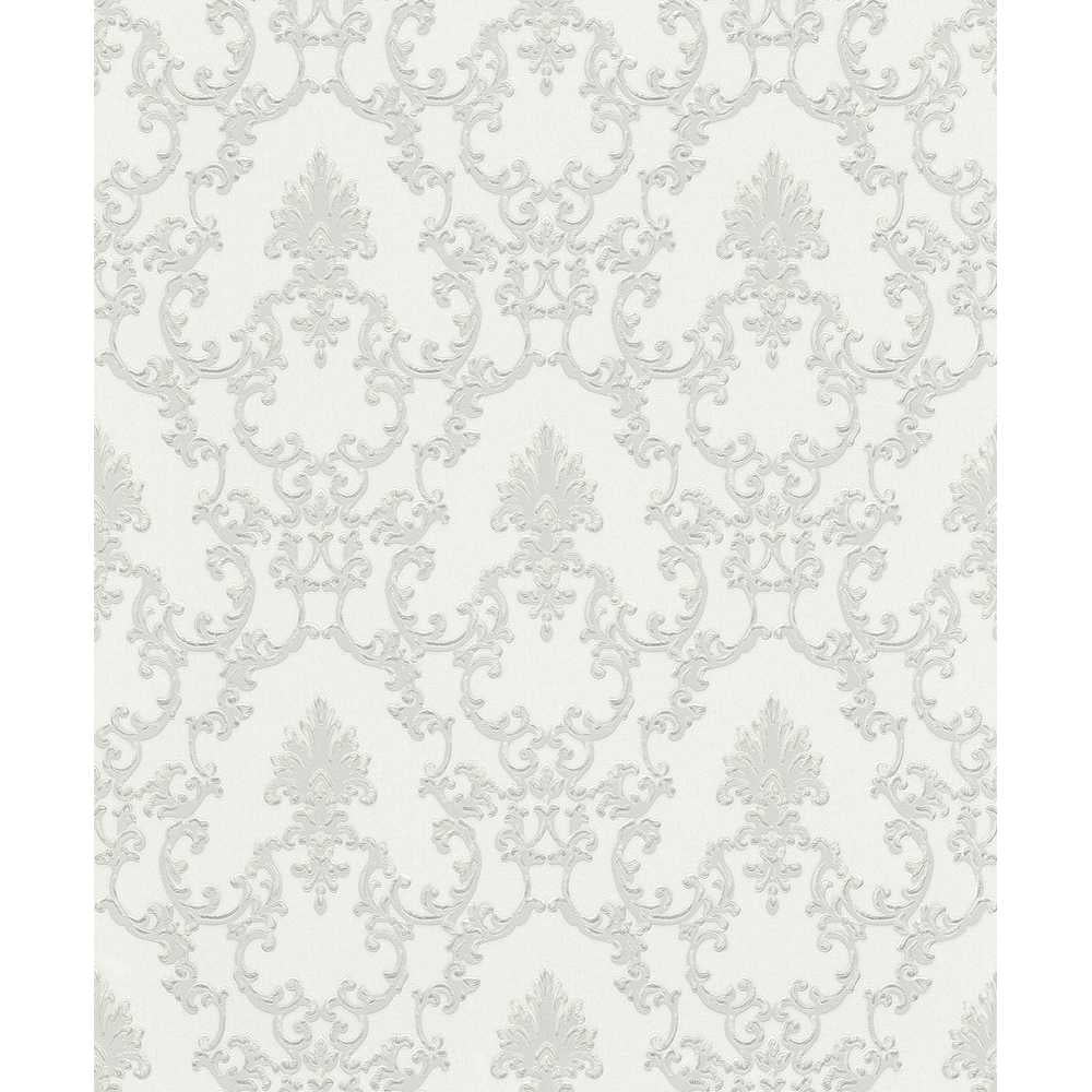 Erismann Palais Royal Vlies Tapete 6376-01 Barock weiß grau