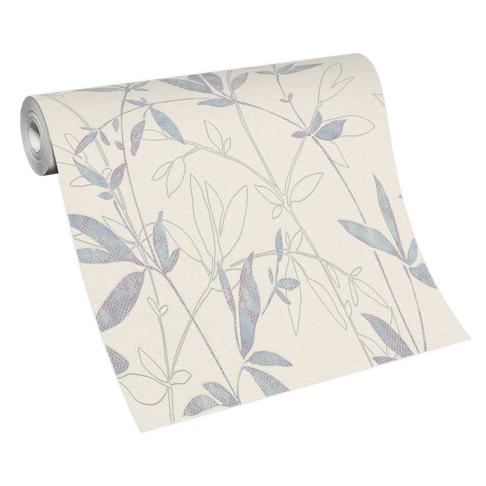 Erismann My Garden Vlies Tapete 649908 Muster/Motiv beige blau silber violett