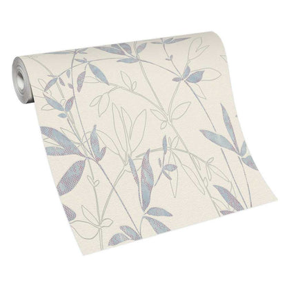 Erismann My Garden Vlies Tapete 649908 Muster/Motiv beige blau silber violett