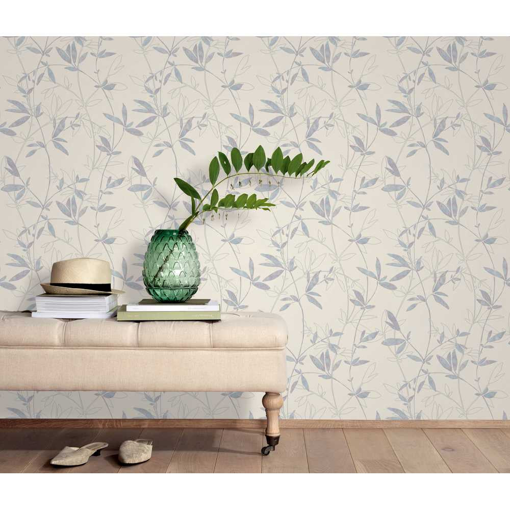 Erismann My Garden Vlies Tapete 649908 Muster/Motiv beige blau silber violett