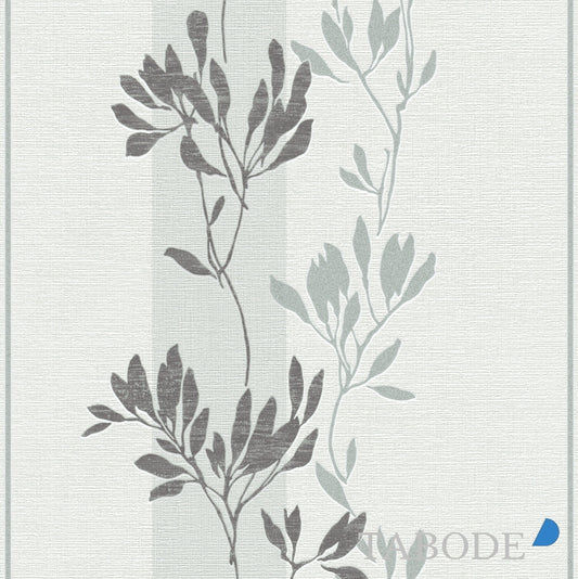Rasch Selection Vlies Tapete 730111 Floral weiß grau silber