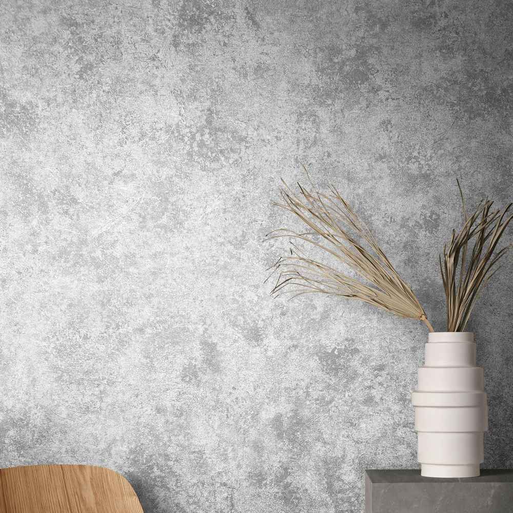 Marburg Natural Opulence Vlies Tapete 85727 Uni Struktur grau