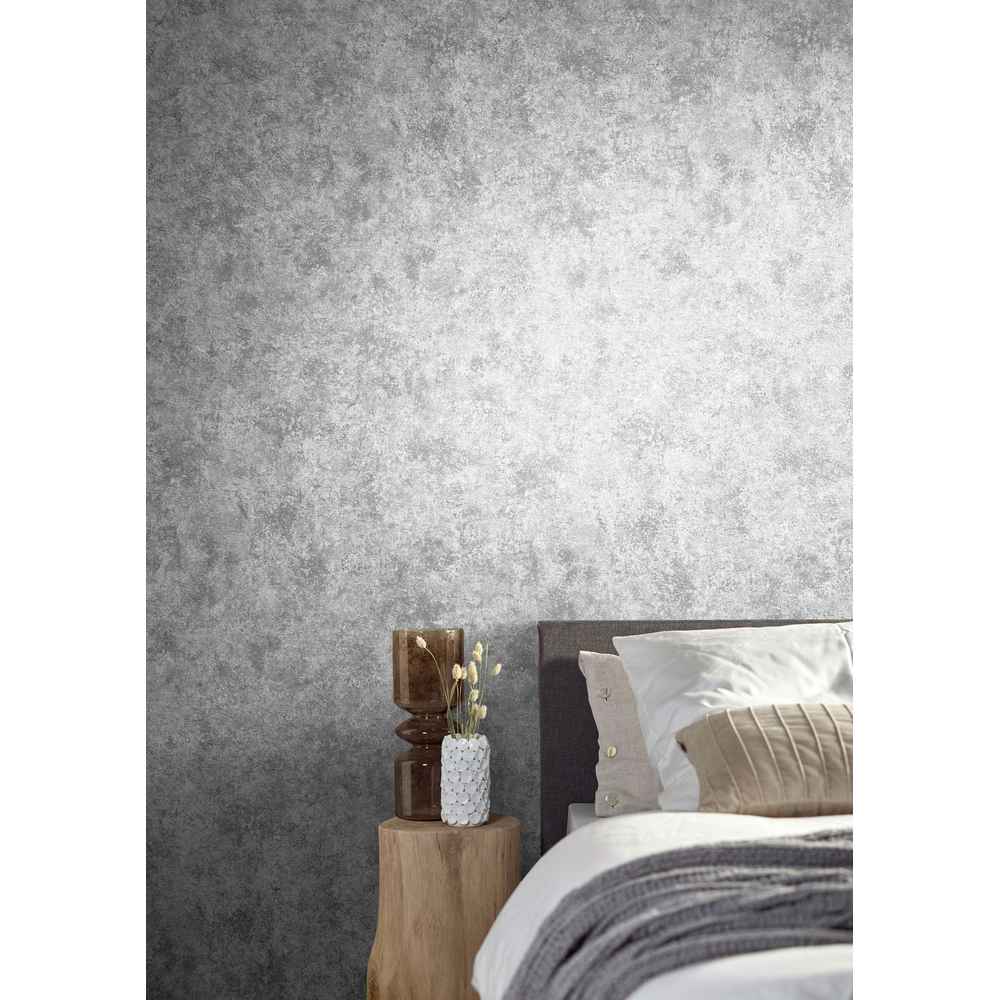 Marburg Natural Opulence Vlies Tapete 85727 Uni Struktur grau