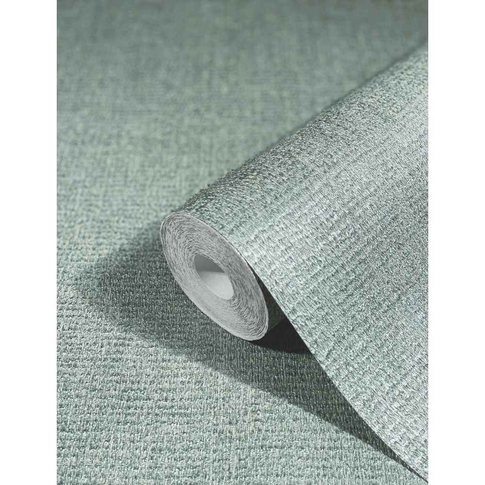 Marburg Natural Opulence Vlies Tapete 85740 Uni Struktur grün metallic
