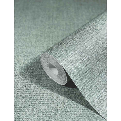 Marburg Natural Opulence Vlies Tapete 85740 Uni Struktur grün metallic