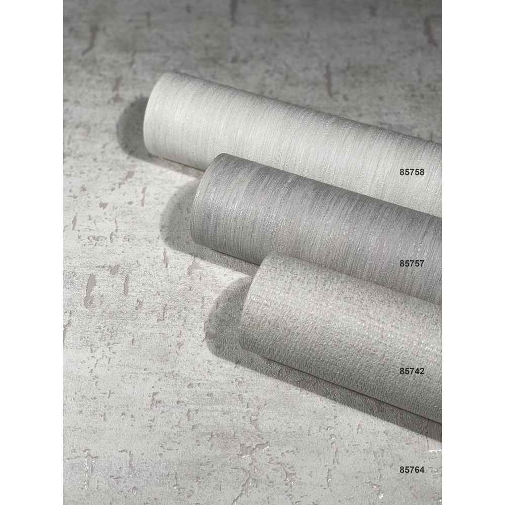 Marburg Natural Opulence Vlies Tapete 85742 Uni Struktur weiß grau