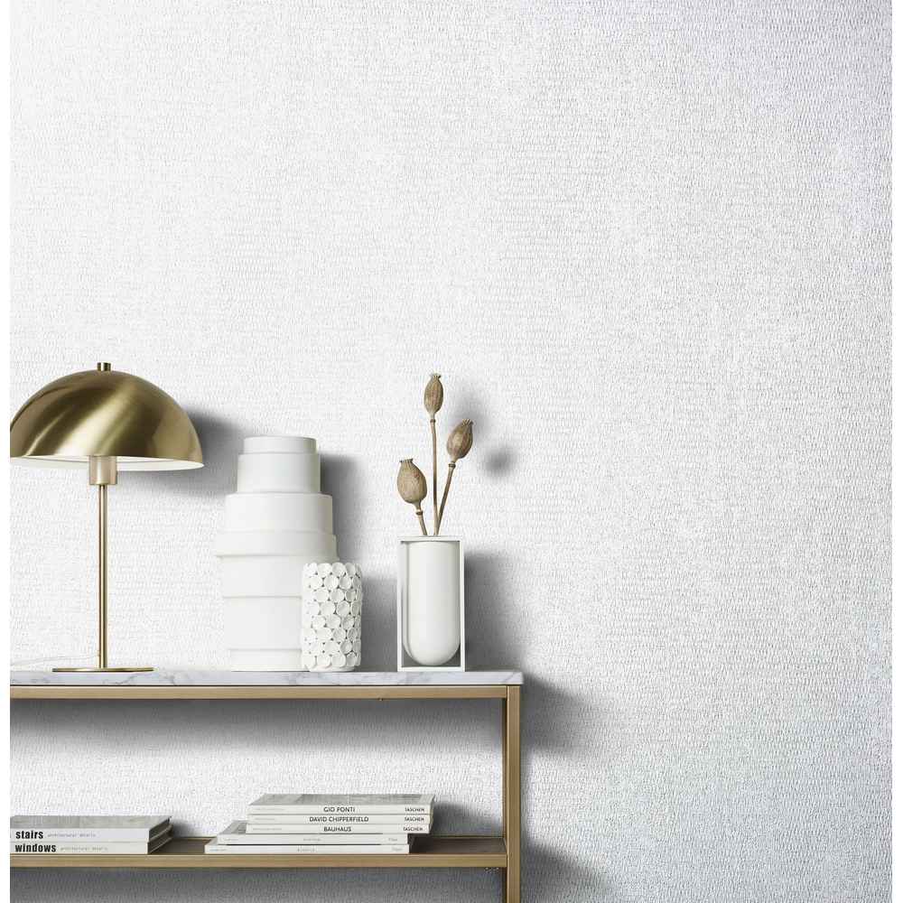 Marburg Natural Opulence Vlies Tapete 85742 Uni Struktur weiß grau