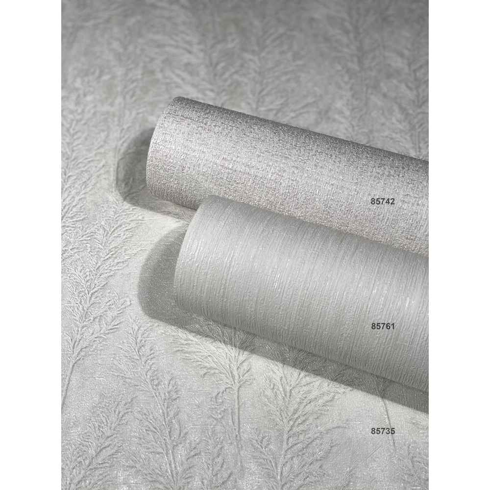 Marburg Natural Opulence Vlies Tapete 85742 Uni Struktur weiß grau