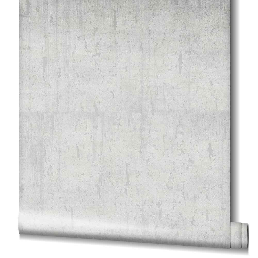 Marburg Natural Opulence Vlies Tapete 85753 Struktur Modern grau weiß metallic