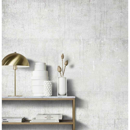 Marburg Natural Opulence Vlies Tapete 85753 Struktur Modern grau weiß metallic