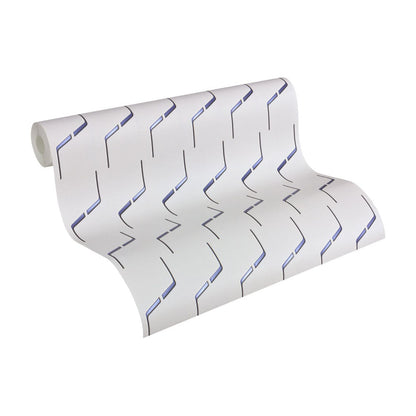 A.S. Creation AP 2000 Vlies Tapete 960682 Grafik blau grau metallic