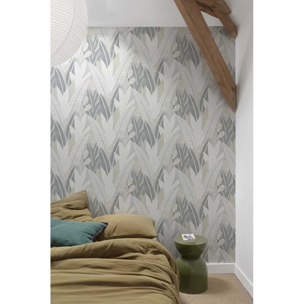 Grandeco Attitude Vlies Tapete A65701 Floral grau