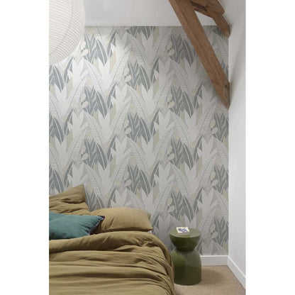 Grandeco Attitude Vlies Tapete A65701 Floral grau