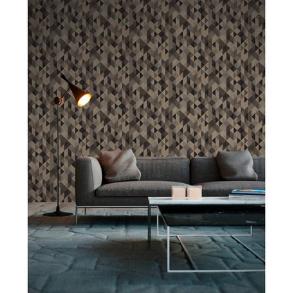 A.S. Creation Trendwall Vlies Tapete 367864 Grafik Modern braun metallic schwarz