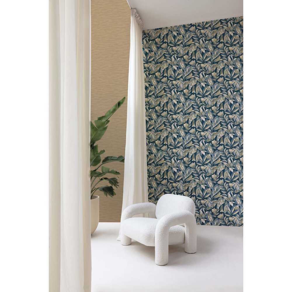 Grandeco Belize Vlies Tapete BZ3104 Floral blau
