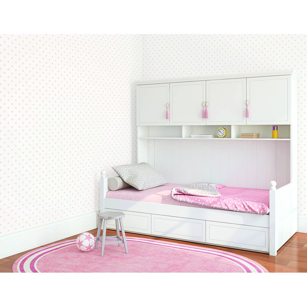Essener Just 4 Kids 2 Vlies Tapete G56552  Kinder weiß rosa