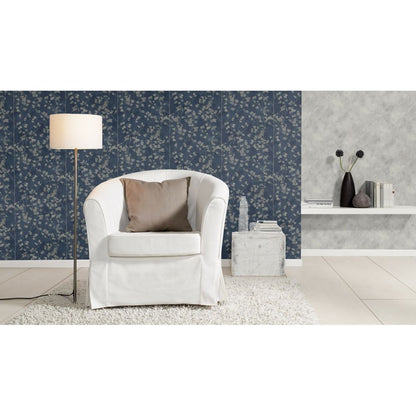 Rasch Finca Vlies Tapete 416985 Uni grau