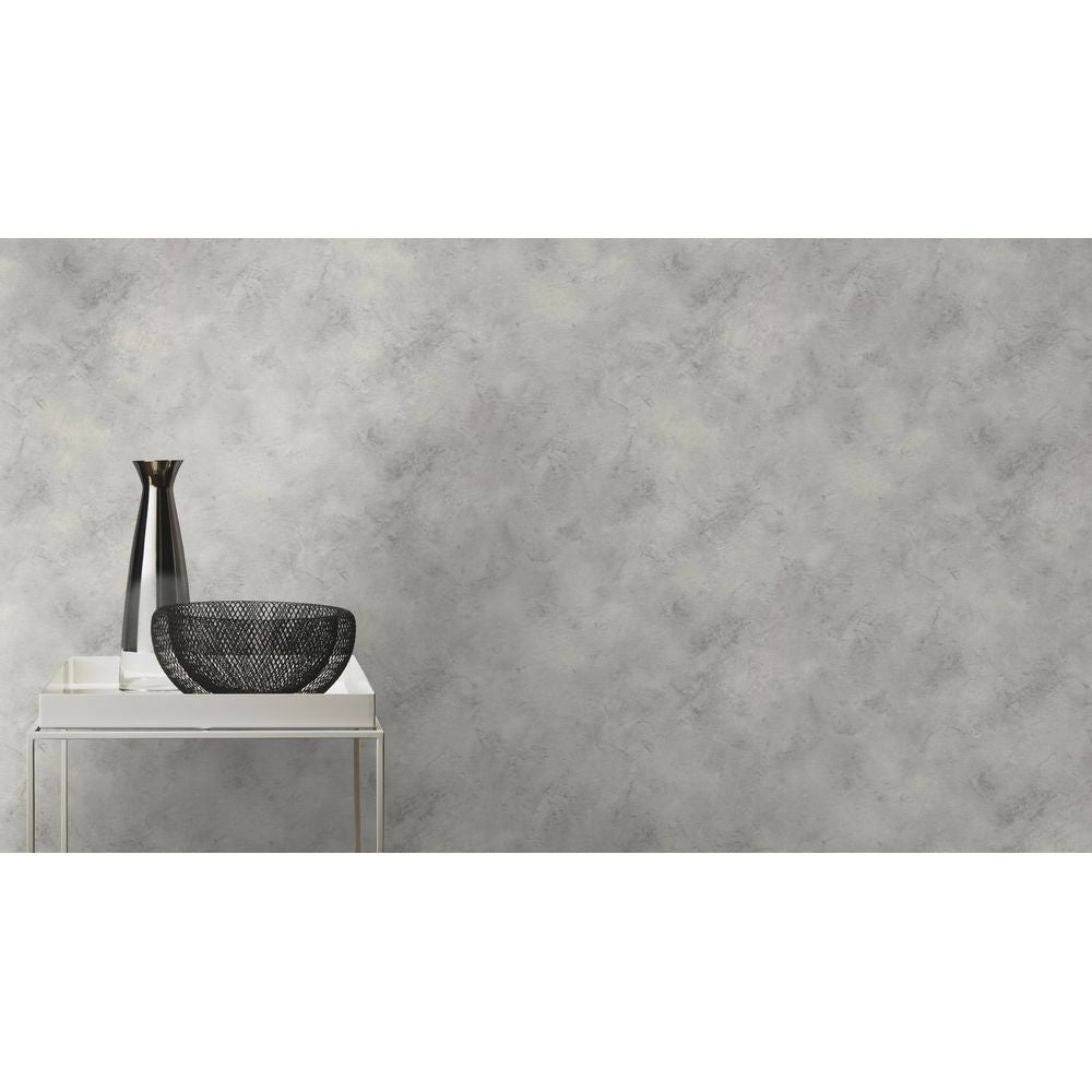 Rasch Finca Vlies Tapete 416985 Uni grau