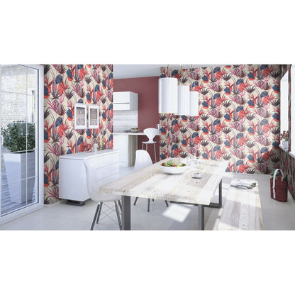 Rasch BARBARA Home Collection II Vlies Tapete 537185 Uni rot