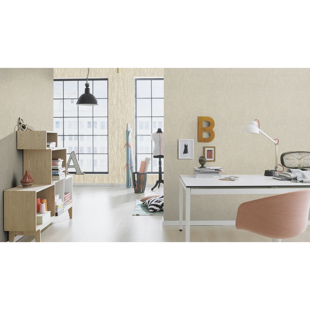 Rasch Highlands Vlies Tapete 550023 Uni grau