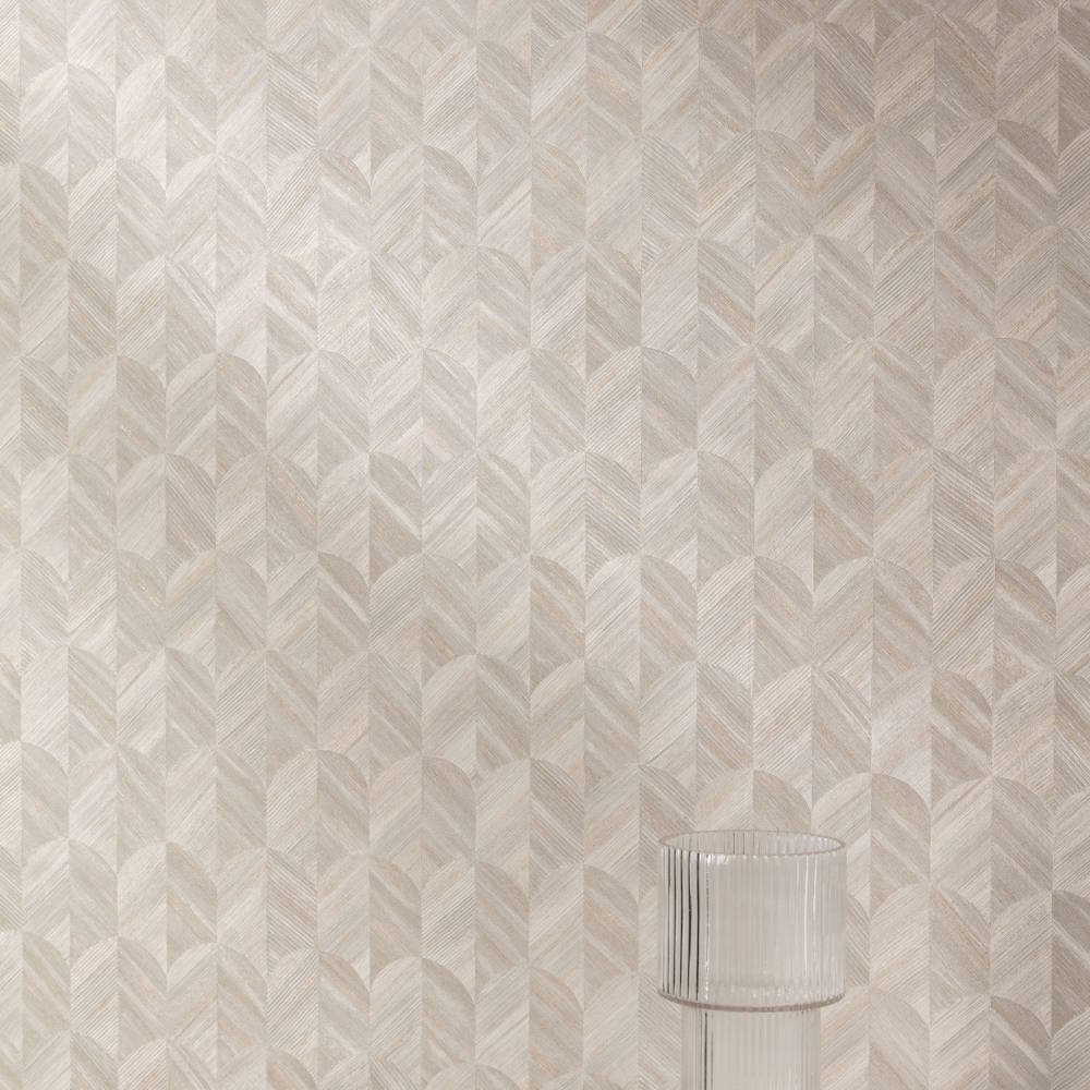 Grandeco Surfaces Vlies Tapete SF3234 Muster Grafik grau