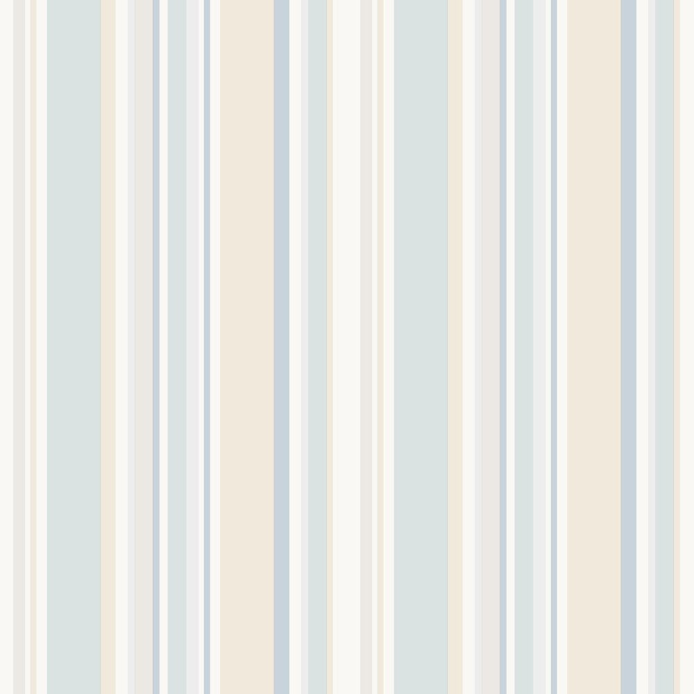 Essener Simple Stripes 3 Papier Tapete ST36909  Streifen Weiß blau beige
