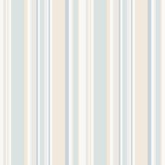 Essener Simple Stripes 3 Papier Tapete ST36909  Streifen Weiß blau beige