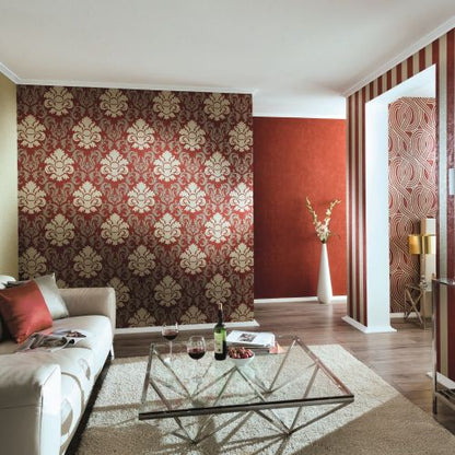 P+S Carat Vlies Tapete 13343-50 Barock beige bronze metallic