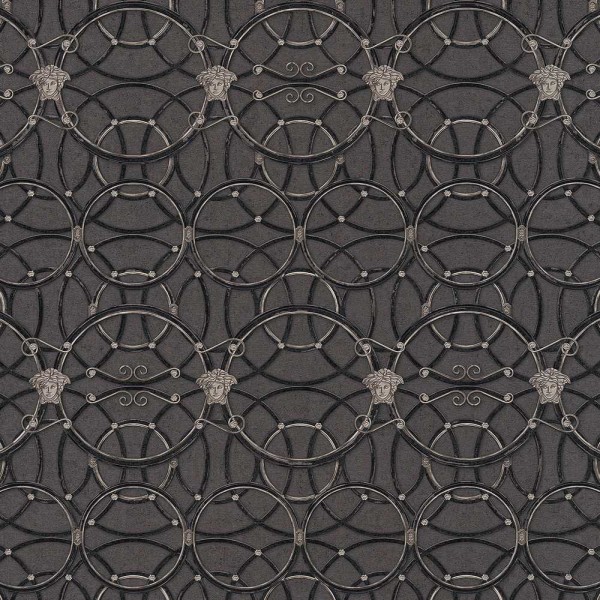 A.S. Creation Versace 4 Vlies Tapete 370494 Classic Ornament Modern schwarz silber metallic