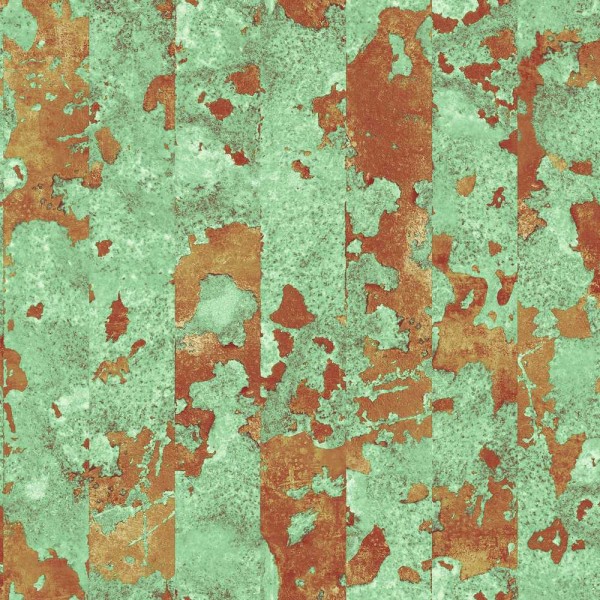 Essener Grunge Vlies Tapete G45361 G45361 Beton grün rot metallic