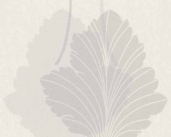 A.S. Creation Fleece Royal Vlies Tapete 961921 Floral weiß metallic