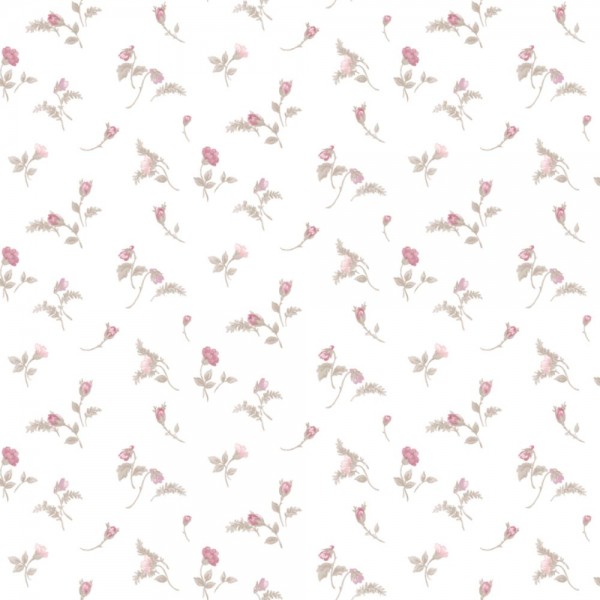 Essener Primavera Vlies Tapete 7504 Floral Landhaus rosa grün