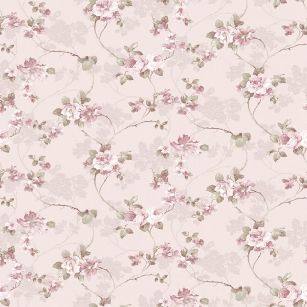 Essener Primavera Vlies Tapete 7501 Floral Landhaus weiß rosa grün